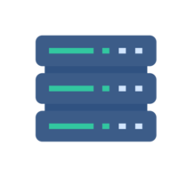 serveurs de centres de données. se connecter au big data sur le cloud. grande quantité de stockage de données png