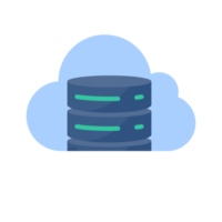 A database for storing large data in the cloud. Mass sharing of information png