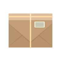 Post letter icon, flat style vector