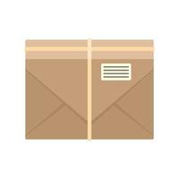 Post letter icon, flat style vector