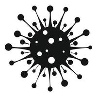 Probiotic virus icon, simple style vector