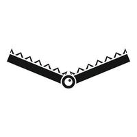 Hunt trap icon, simple style vector
