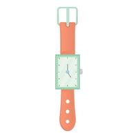 Wrist watch icon in cartoon style vector