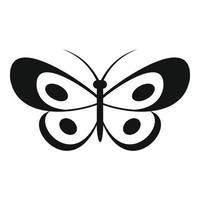 icono de mariposa tropical, estilo simple. vector