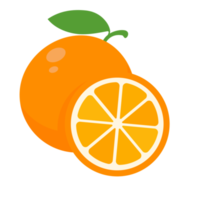 Sweet orange fruit. High vitamin oranges are sliced png