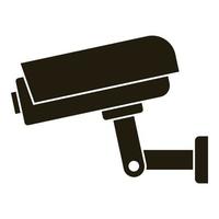 Security camera icon, simple style vector