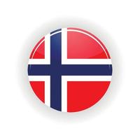 círculo de icono de noruega vector