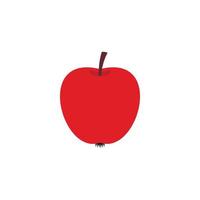 Red apple icon in flat style vector