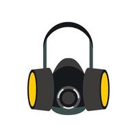 Respirator icon in flat style vector