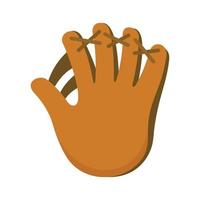 Baseball glove icon, flat style vector