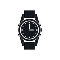icono de reloj suizo, estilo simple vector