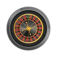 maqueta de casino de ruleta de vista superior, estilo realista vector