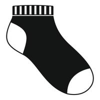 Sport sock icon, simple style vector