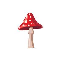 Agaric icon, cartoon style vector