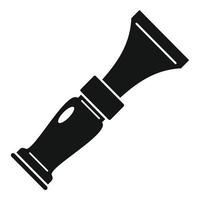 Hunter whistle icon, simple style vector