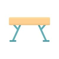 Gymnastic bar icon, flat style vector