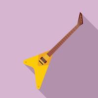 icono de guitarra musical, estilo plano vector