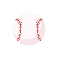 béisbol de cuero con costuras rojas. torneos populares de softbol. png