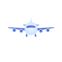 passagerarplan som flyger i himlen från sidan. resekoncept png