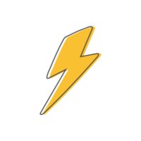 Thunder and Bolt Lighting flash. png