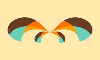 Abstract Shape Retro Wallpaper Vector