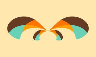 Abstract Shape Retro Wallpaper Vector