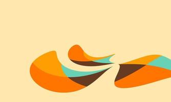 Abstract Shape Retro Wallpaper Vector