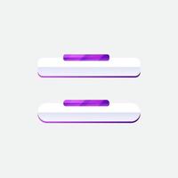 Flat web button design elements. simple design of ui web buttons vector