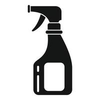 icono de spray de lejía, estilo simple vector