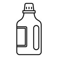 Household bleach icon, outline style vector