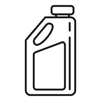 Liquid bleach icon, outline style vector