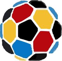 Icon ball goal vector