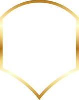 Gold Badge Label Outline Design Illustration vector