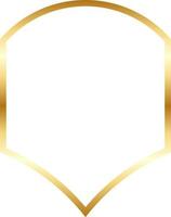 Gold Badge Label Outline Design Illustration vector