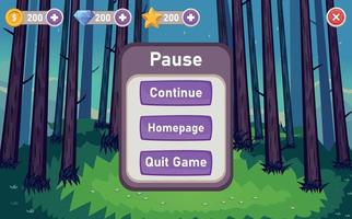 lista de juegos móviles, interfaz de usuario ui - ux vector