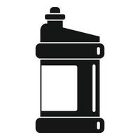 Bleach bottle icon, simple style vector