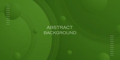 Green abstract template for presentation or banner. Circle pattern background with lines combinations. Eps10 vector