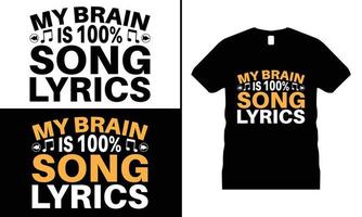 Music Motivational T-shirt Design vector. Use for T-Shirt, mugs, stickers, etc. vector