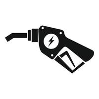 Car electrical charging icon, simple style vector