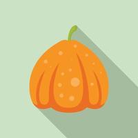 icono de calabaza de vacaciones, estilo plano vector