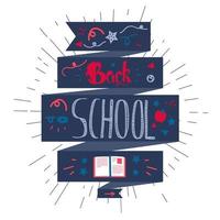 Back To School Lettering vector