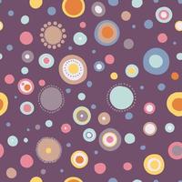 Abstract seamless Pattern with circles vector