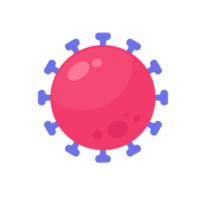 covid-19 ikon virus den där är spridning genom hosta eller nysning enkel platt design png