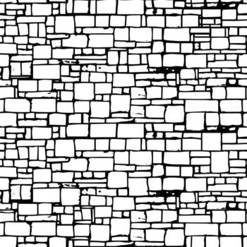 Rustic cracked vector texture with many cracks and scratches. Abstract background. Broken and damaged surface. Aged backdrop. Vector graphic illustration with transparent white.