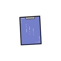 Clipboard in cute blue color vector