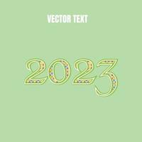 efecto de texto vectorial editable 2023 vector