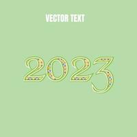 2023  editable vector text effect