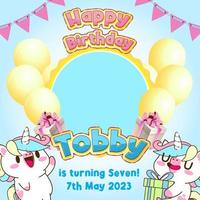 birthday celebration background vector illustration