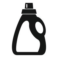 Plastic clean bottle icon, simple style vector