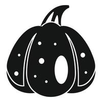 Decorative pumpkin icon, simple style vector